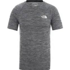 The North Face T-Shirts<Mens Impendor Seamless Tee Sort (TNF BLACK WHIT HTHR/TNF WHITE)