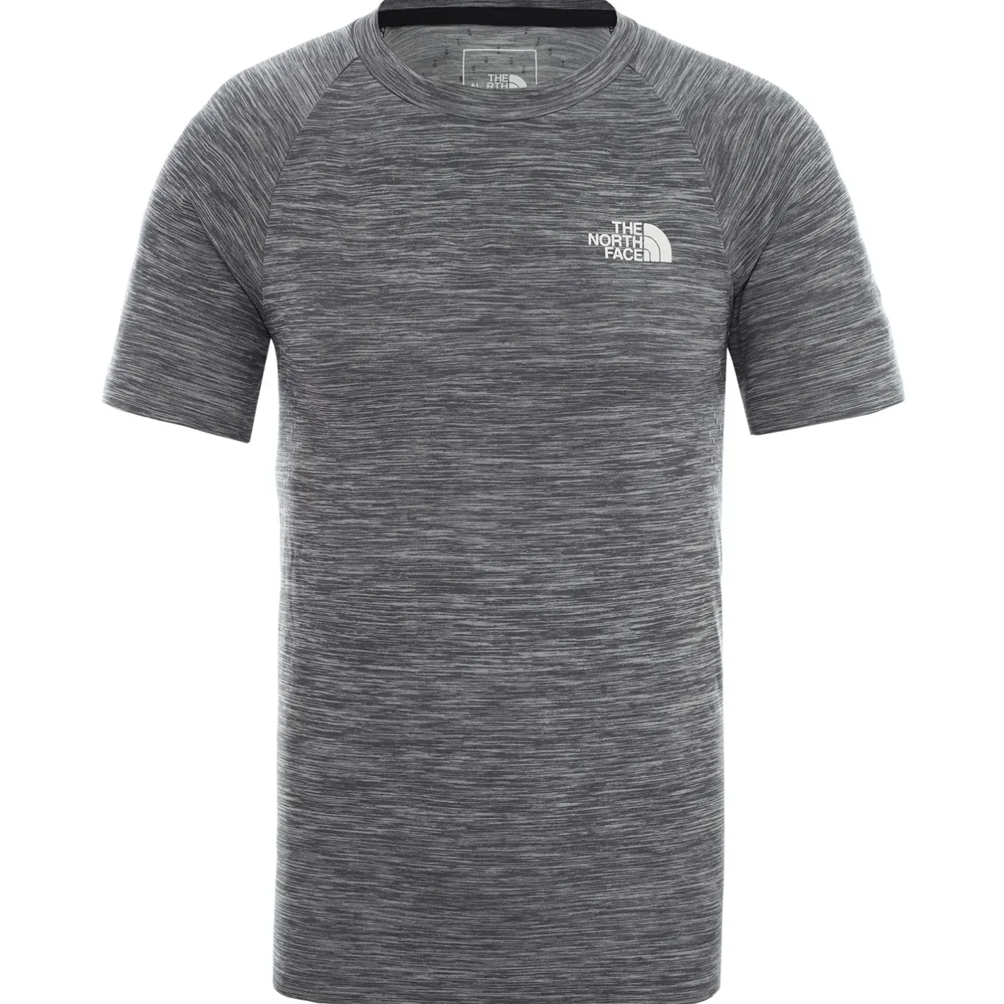 The North Face T-Shirts<Mens Impendor Seamless Tee Sort (TNF BLACK WHIT HTHR/TNF WHITE)