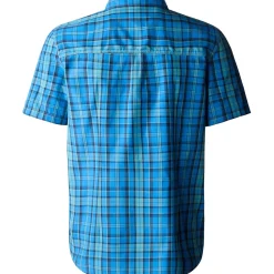 The North Face Skjorter<Mens S/S Pine Knot Shirt Blå (SHADY BLUE PLAID)