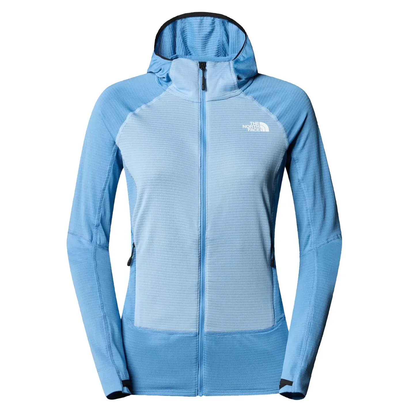 The North Face Sweaters Og Pullovers<Womens Bolt Polartec Hoodie Blå (INDIGO STONE/STEEL BLUE)