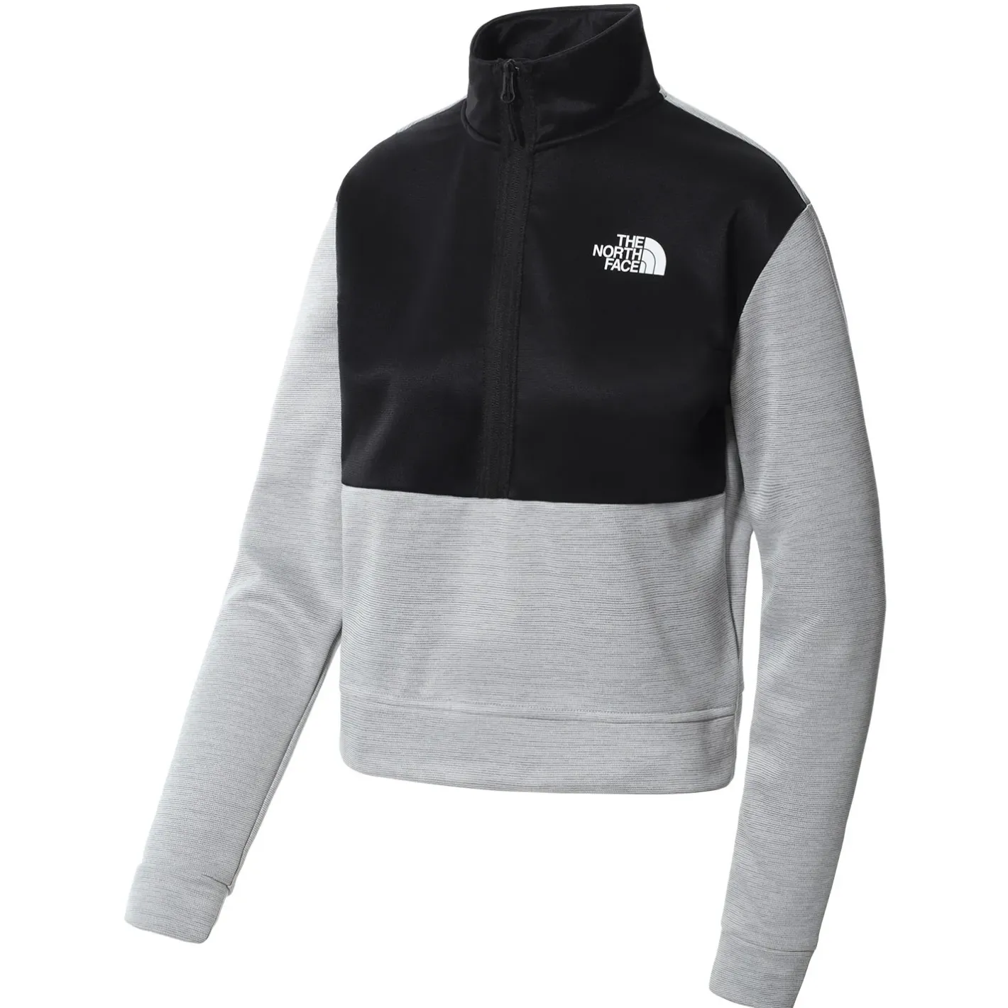 The North Face Sweaters Og Pullovers<Womens MA 1/4 Zip Fleece Grå (TNF LIGHT GREY HTHR/TNF BLACK)