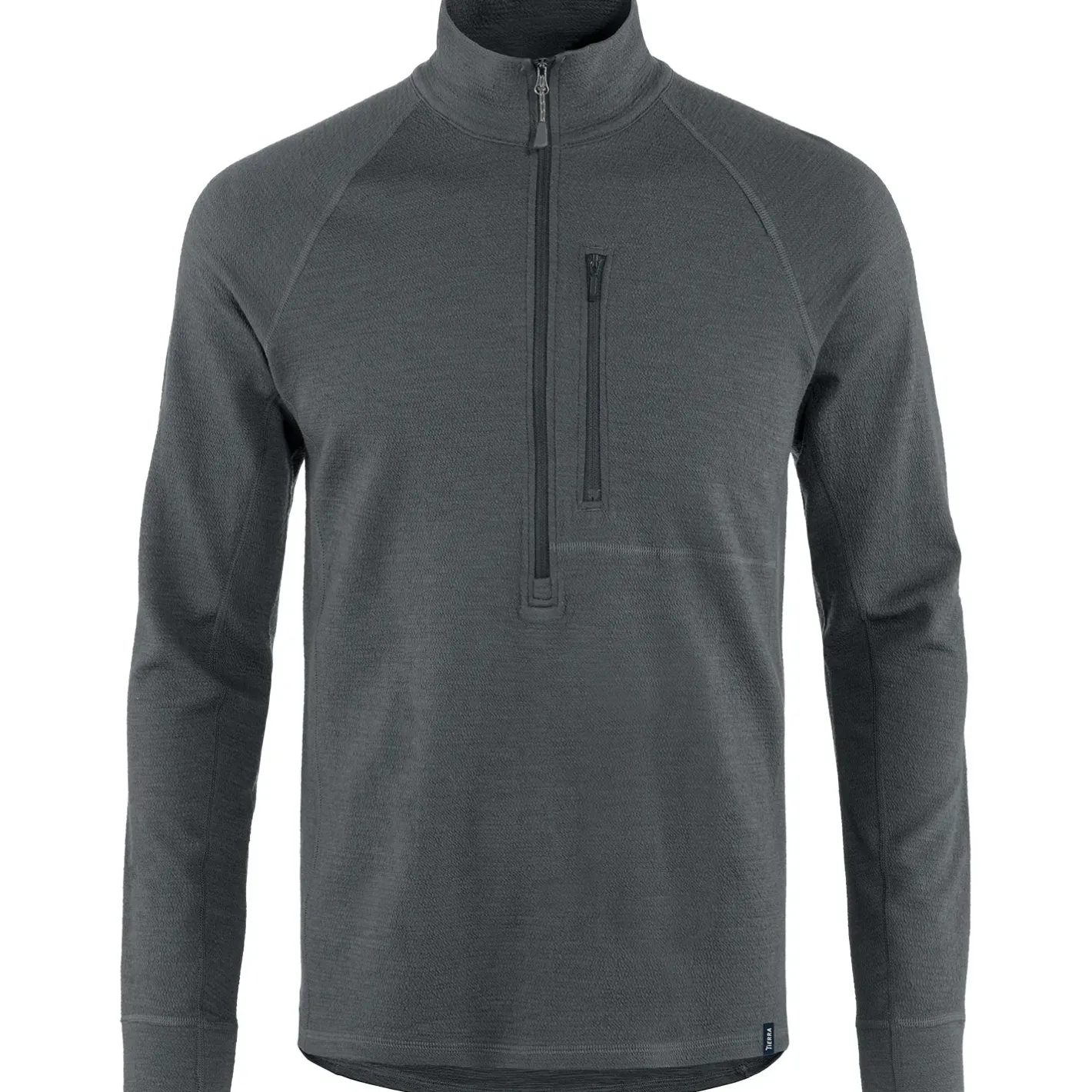 Et Grønnere Valg Sweaters Og Pullovers<Tierra Mens Midlana 340 Merino Half Zip Grå (GRAPHITE)