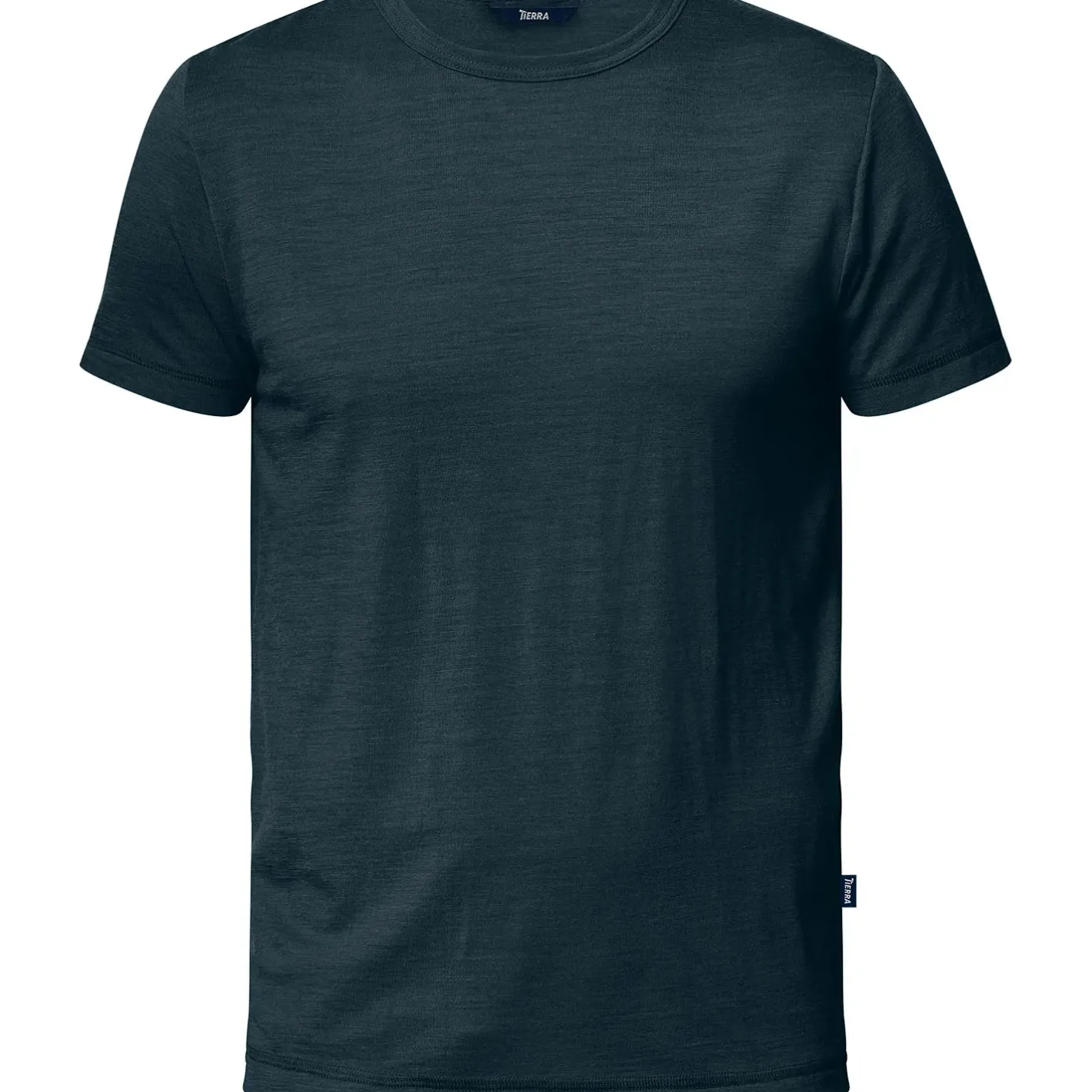 Et Grønnere Valg T-Shirts<Tierra Mens Woolpa Tee Blå (MOONLESS NAVY)