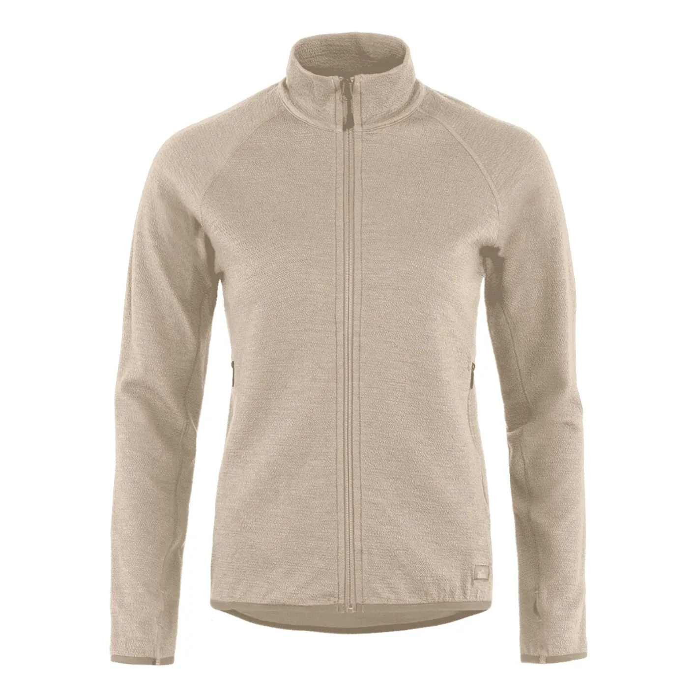 Et Grønnere Valg Fleece- Og Uldtrøjer<Tierra Womens Midlana 340 Merino Full Zip 2022 model Beige (SAND)