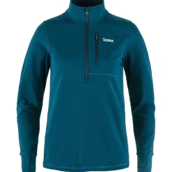 Tierra Sweaters Og Pullovers<Womens Nallo Half Zip Blå (DEEP SEA)
