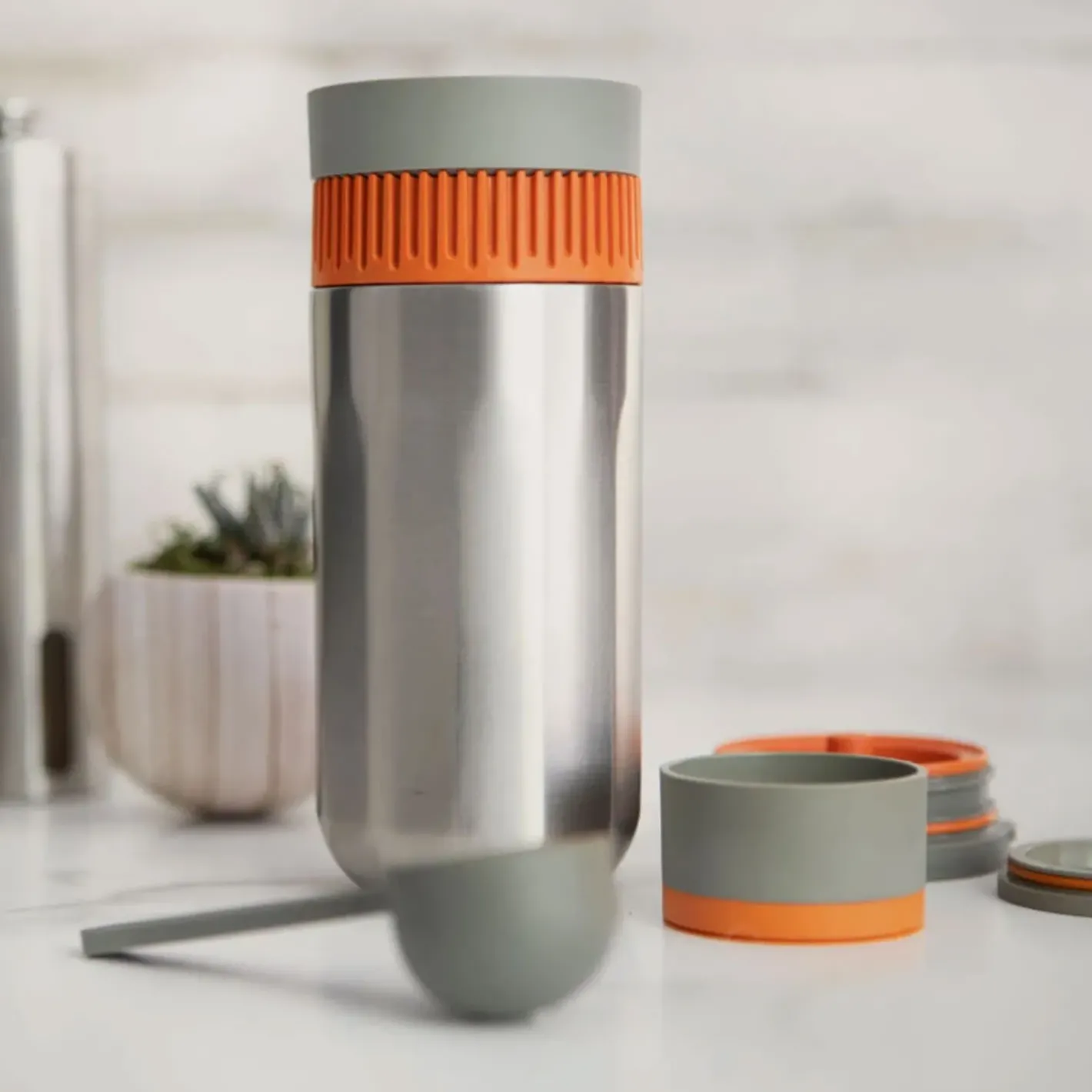 Wacaco Tilbehør Til Kogegrej<Pipamoka Twist'n Brew Grå (STAINLESS/ORANGE)