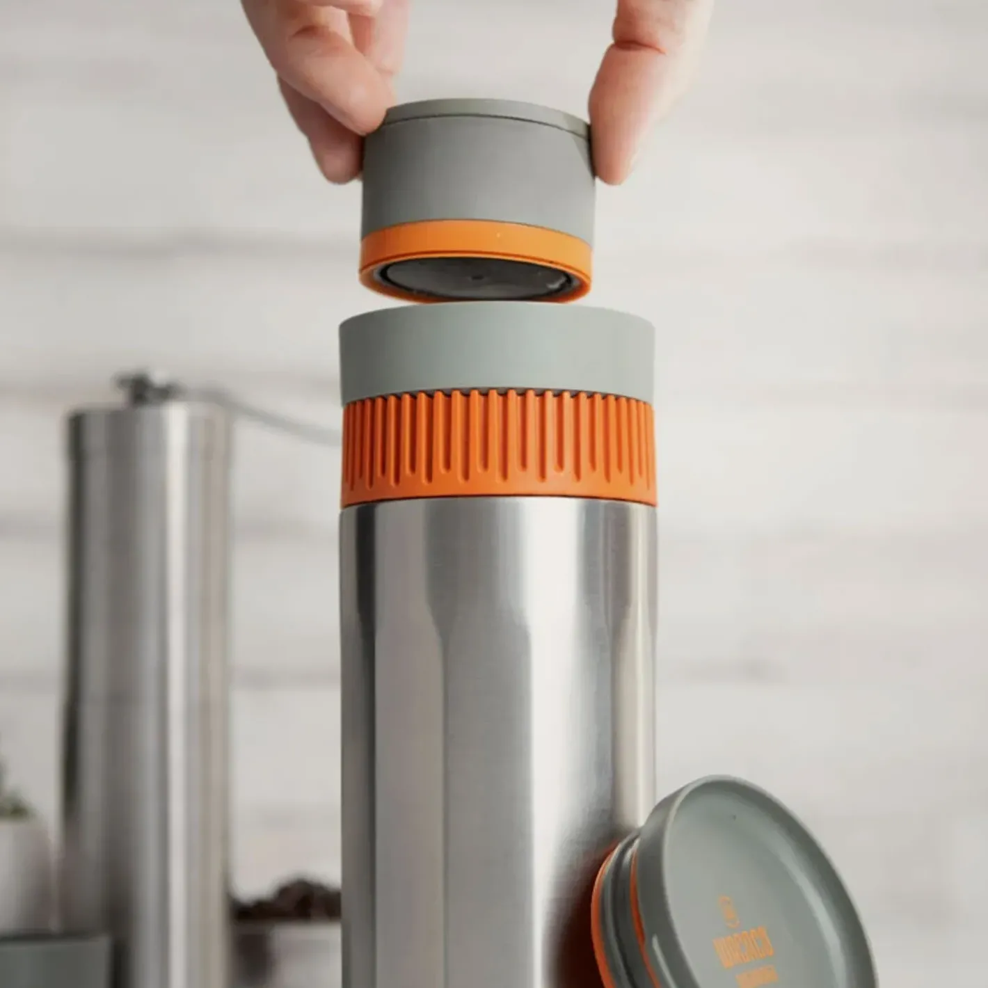 Wacaco Tilbehør Til Kogegrej<Pipamoka Twist'n Brew Grå (STAINLESS/ORANGE)