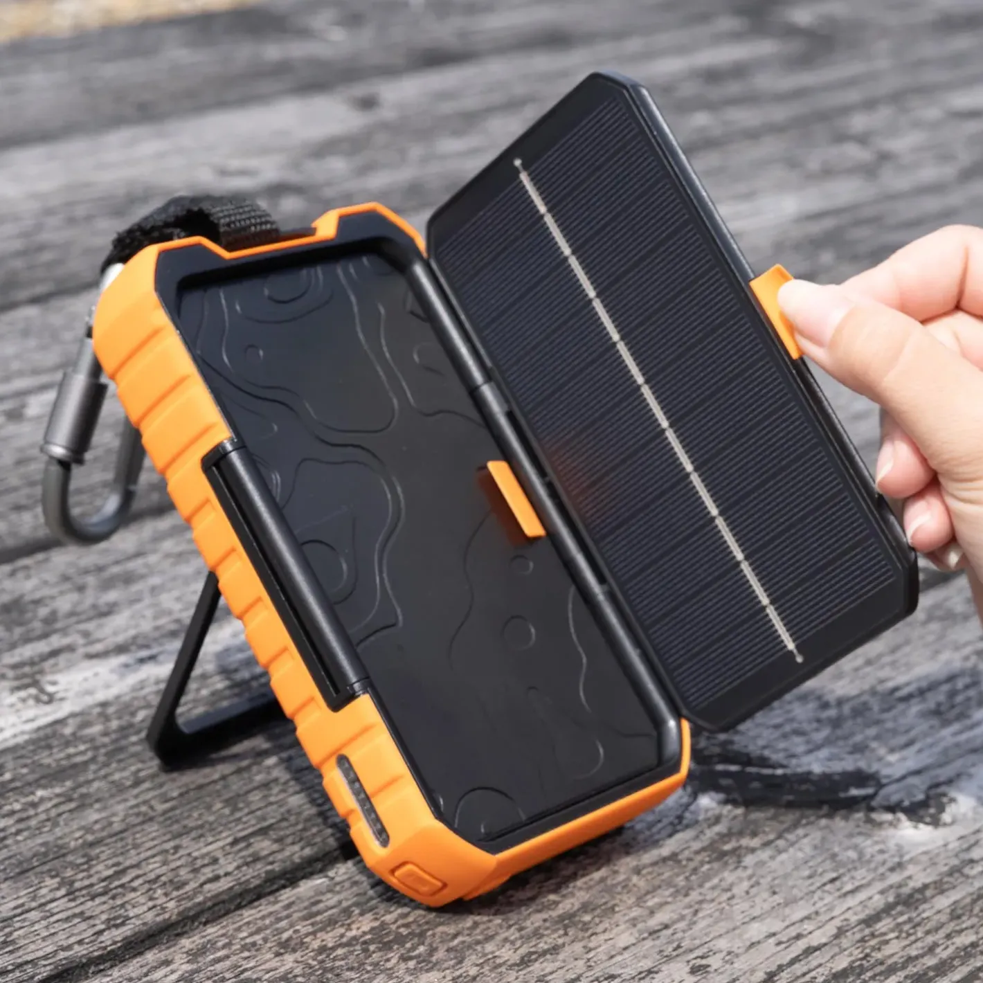 Xtorm Powerbanks Og Solceller<Rugged Solar Powerbank 10000 Sort (BLACK/ORANGE)
