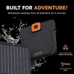 Xtorm Powerbanks Og Solceller<28W Foldable Solar Booster Sort (BLACK)