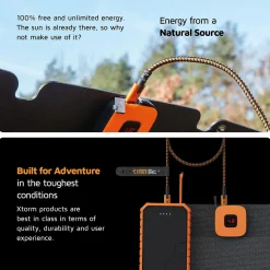 Xtorm Powerbanks Og Solceller<28W Foldable Solar Booster Sort (BLACK)