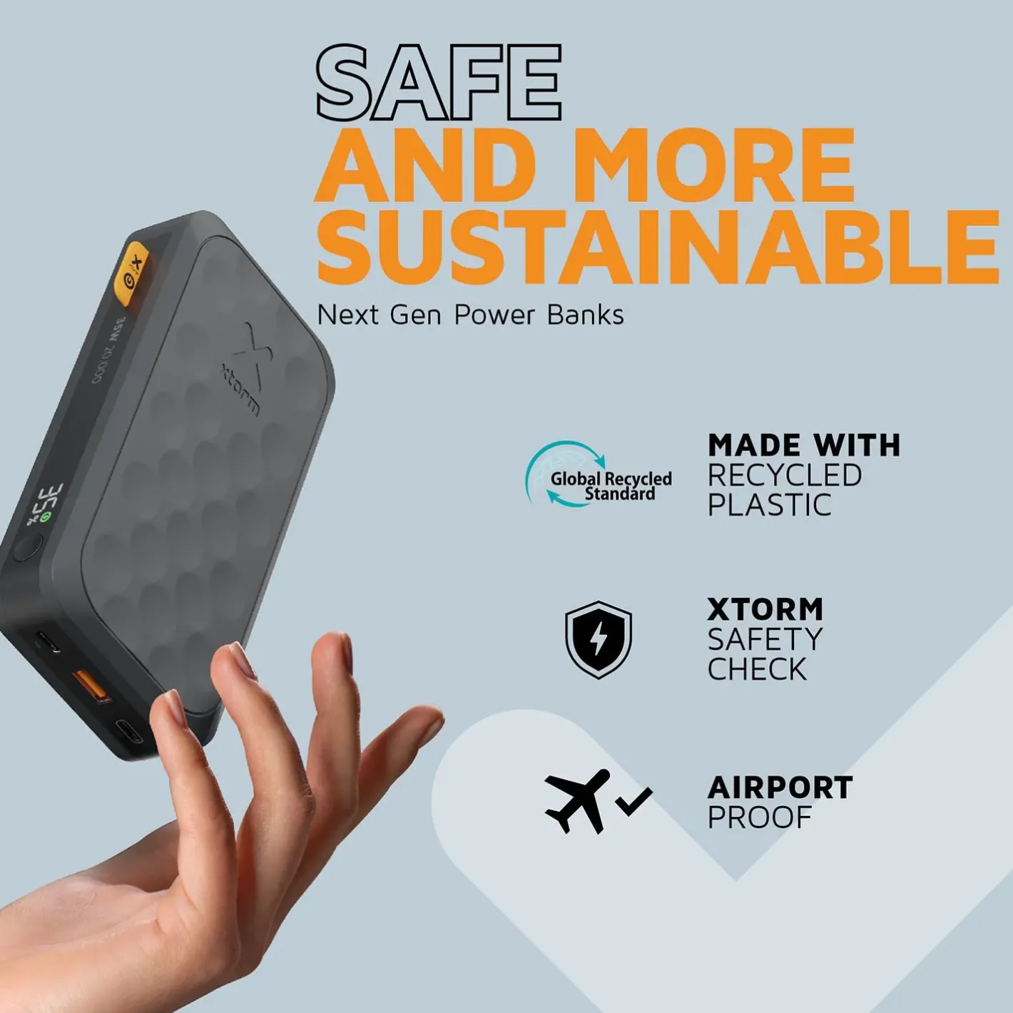 Xtorm Powerbanks Og Solceller<35W Fuel Series Powerbank 20000 Sort (MIDNIGHT BLACK)
